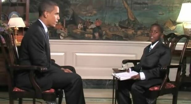 Muore il bimbo reporter che intervistò Obama a 11 anni Muore il bimbo reporter che intervistò Obama a 11 anni