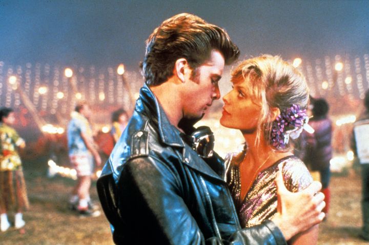 Maxwell Caufield and Michelle Pfeiffer in Grease 2