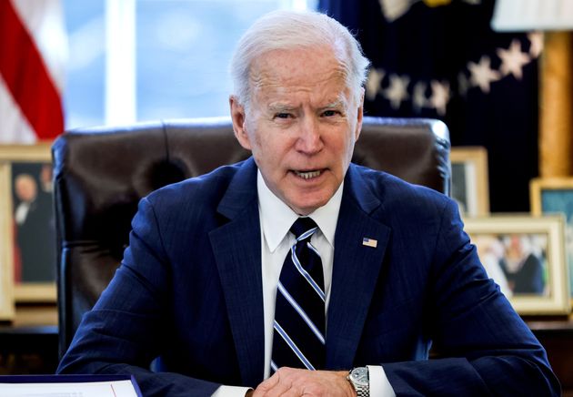 Joe Biden à la Maison Blanche, Washington, le 11 mars 2021