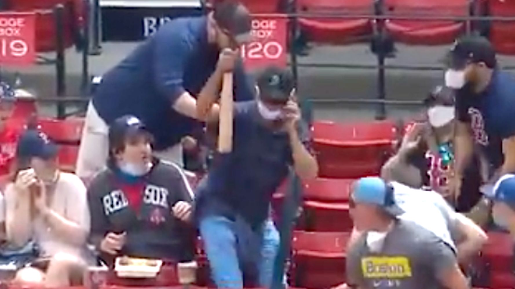 Red Sox Fan Makes Greatest Multitasking Bat Catch In Fenway History
