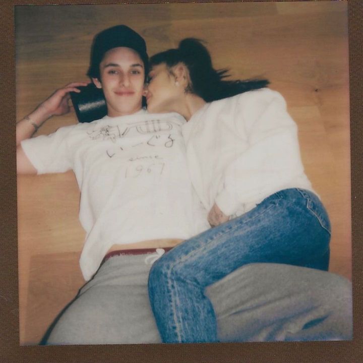 Ariana Grande and Dalton Gomez pictured together in 2020