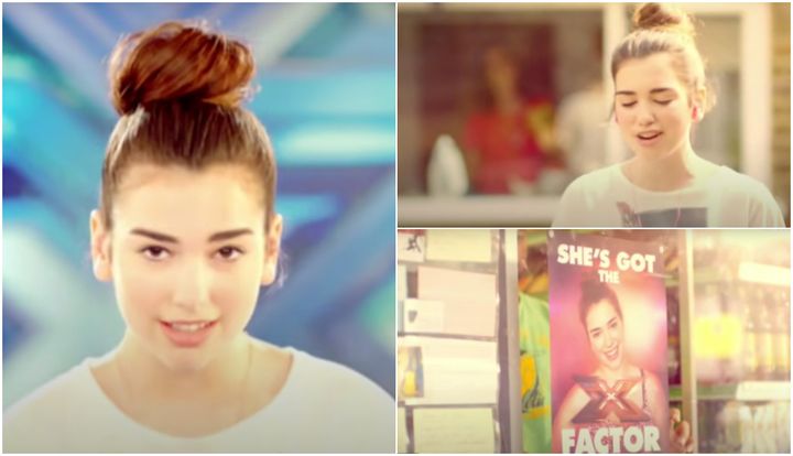 Dua Lipa in the 2013 X Factor advert