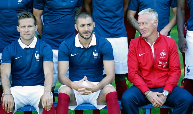 Karim Benzema et Didier Deschamps, ici en septembre 2014 vont peut-être se recroiser en équipe de France. 