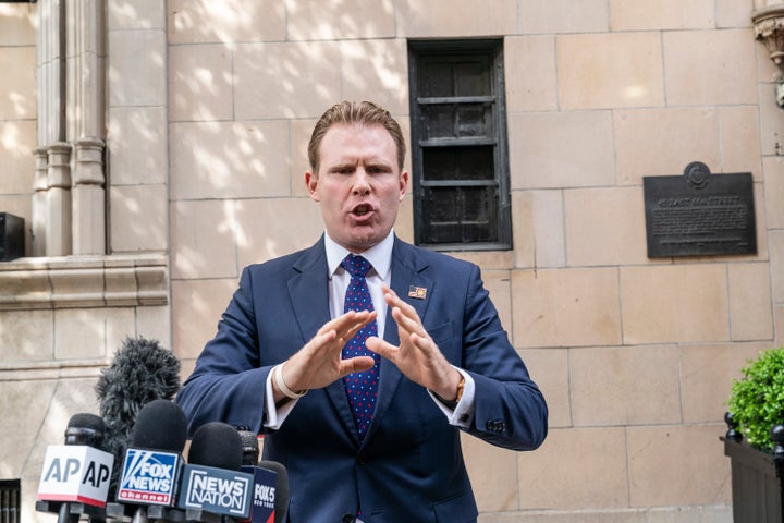 Andrew Giuliani (pictured in April) said politics is "in my DNA."