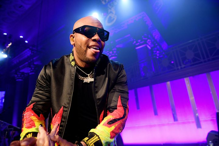 Flo Rida performing in 2019