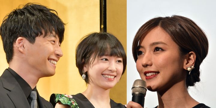 星野源さん、新垣結衣さん、真野恵里菜さん