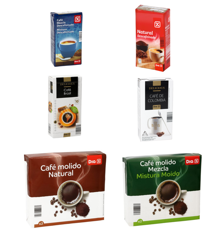 Cafés marca Dia.