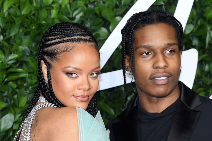 Rihanna and ASAP Rocky pictured in 2019