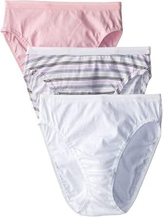 Fruit of the Loom Women Hi Cut Panties 100% Cotton Hi Cut Regular