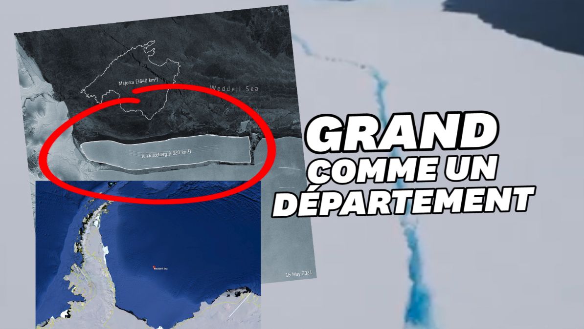 Cet iceberg détaché de l'Antarctique est le plus grand du monde