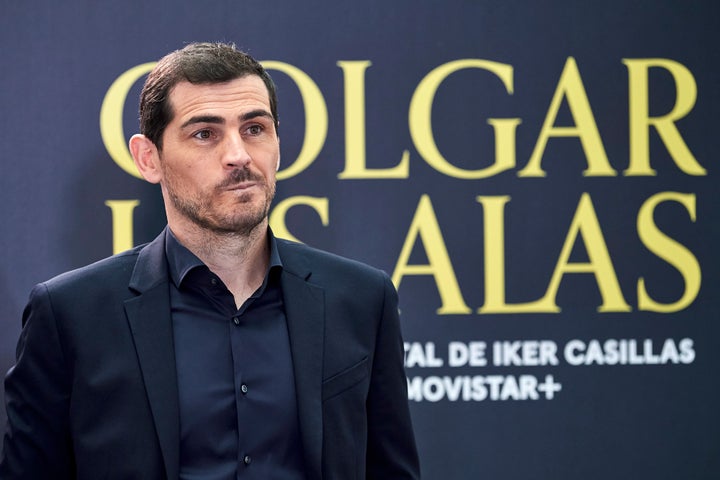 Iker Casillas en la presentación del documental 'Colgar Las Alas' el 18 de noviembre de 2020 en Madrid.