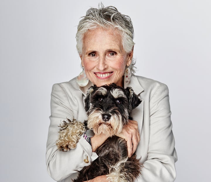 Mercedes Milá y su perro Scott.