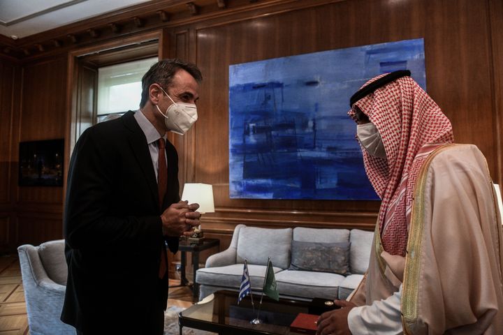 Ο Πρωθυπουργός με τον Υπουργό Πολιτισμού της Σαουδικής Αραβίας