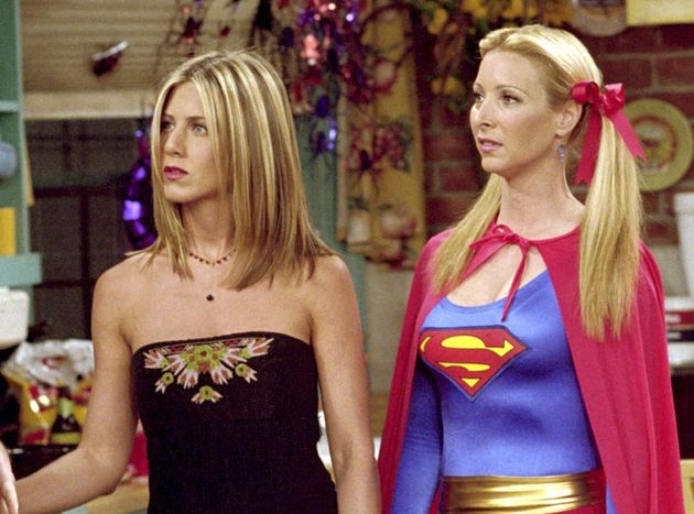 Lisa with Jennifer Aniston as Rachel Green 