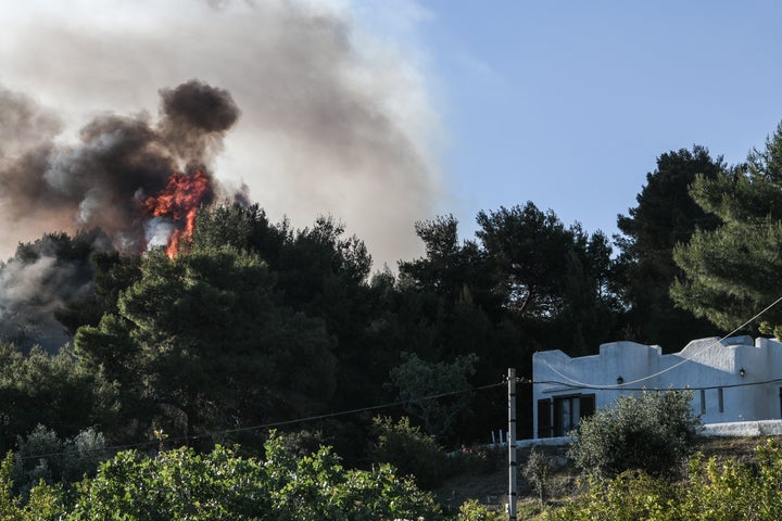 Το μέτωπο στο Αλεποχώρι σήμερα το πρωί.