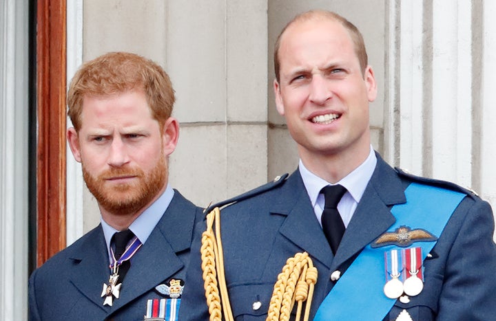 Harry y Guillermo en el centenario de la RAF en julio de 2018.