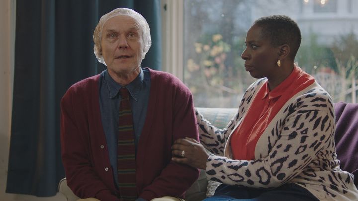 Tanya as Meg with her on-screen husband Bill, played by Anthony Head