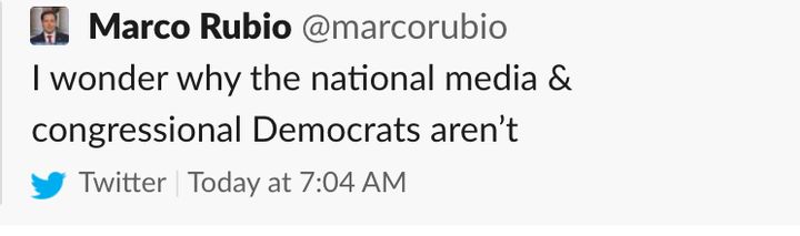 Marco Rubio tweet