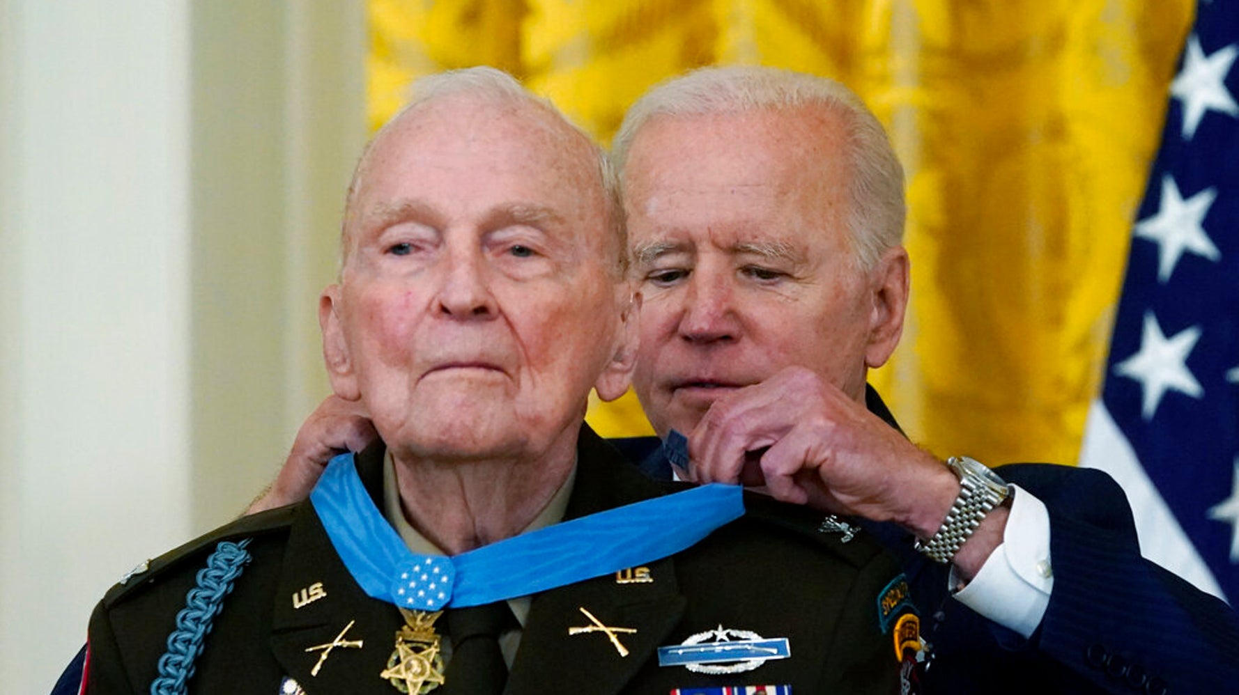 Biden Bestows Medal Of Honor On 94-Year-Old Korean War Veteran
