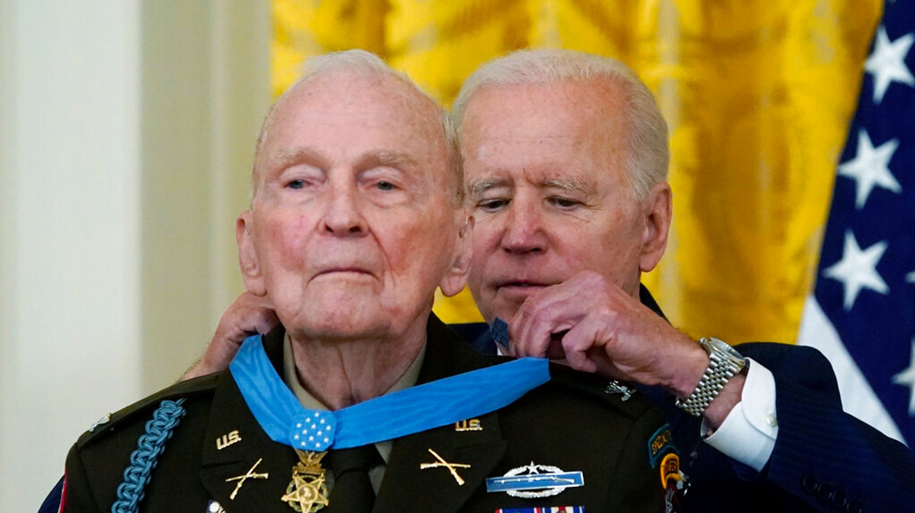 Biden Bestows Medal Of Honor On 94-Year-Old Korean War Veteran