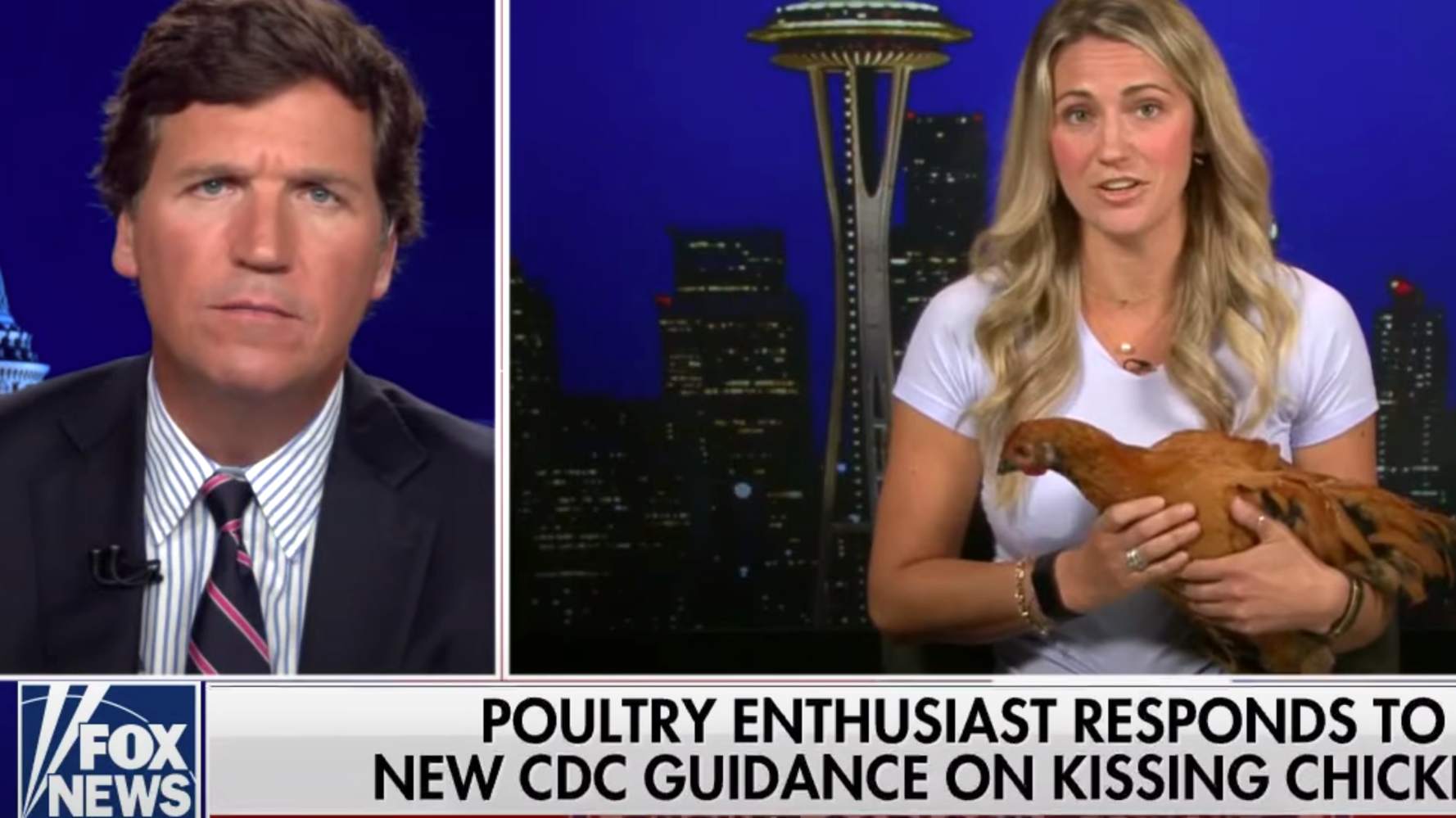 Tucker Carlson Hosted A 'Chicken Enthusiast' To Bash The CDC And It Was A Bit Weird