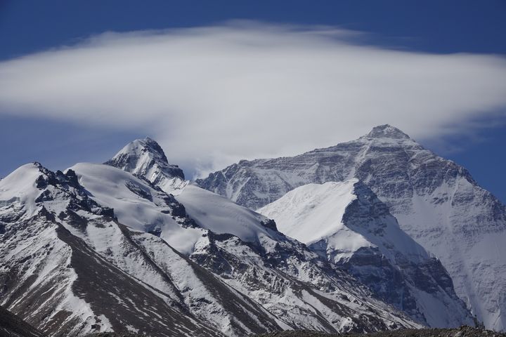Mount Everest is pictured on May 9, 2021 in Shigatse, Tibet Autonomous Region of China. (Photo by Ran Wenjuan/China News Service via Getty Images)