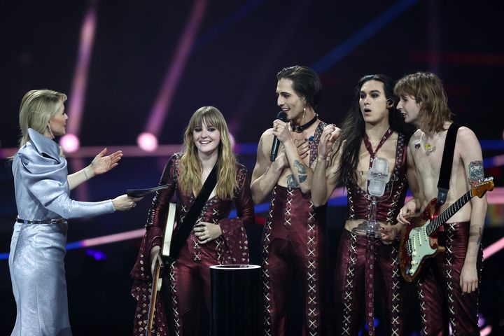 Italian rockers Måneskin won this year's Eurovision