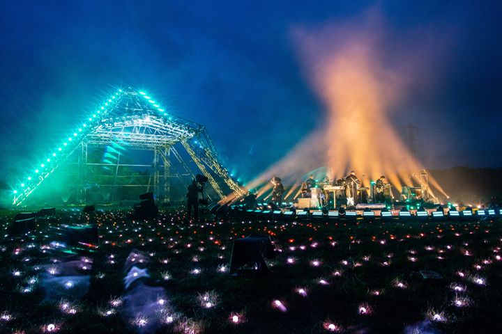 The virtual event saw acts playing from the fields of Glastonbury 