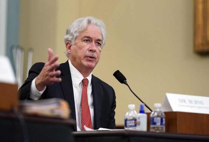 CIA Director, William Burns, testifies during a House Intelligence Committee hearing about worldwide threats, on Capitol Hill in Washington, DC, April 15, 2021. (Photo by AL DRAGO/POOL/AFP via Getty Images)