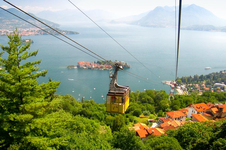 Vista desde el teleférico de Stresa