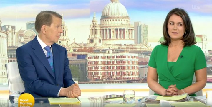 Susanna looked rather uncomfortable at the mention of her former co-presenter