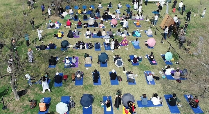 2019 한강 멍때리기 대회 장면