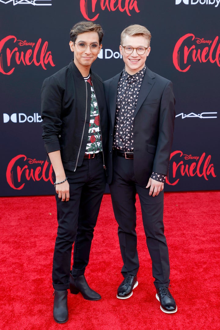 Rodriguez (left) and Serafini attend the premiere of Disney's "Cruella" in Los Angeles. 