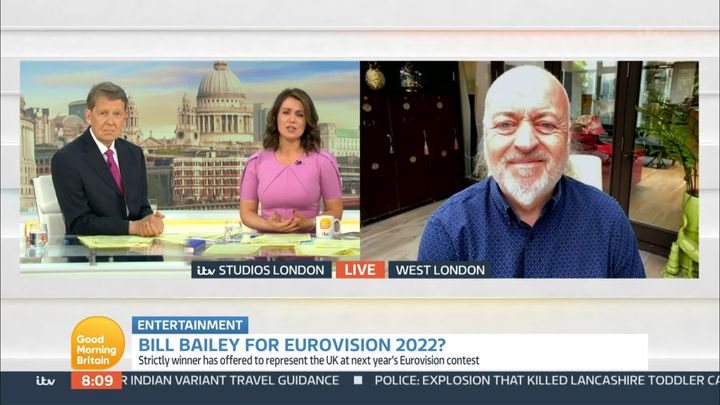 Bill Bailey appeared on Good Morning Britain 