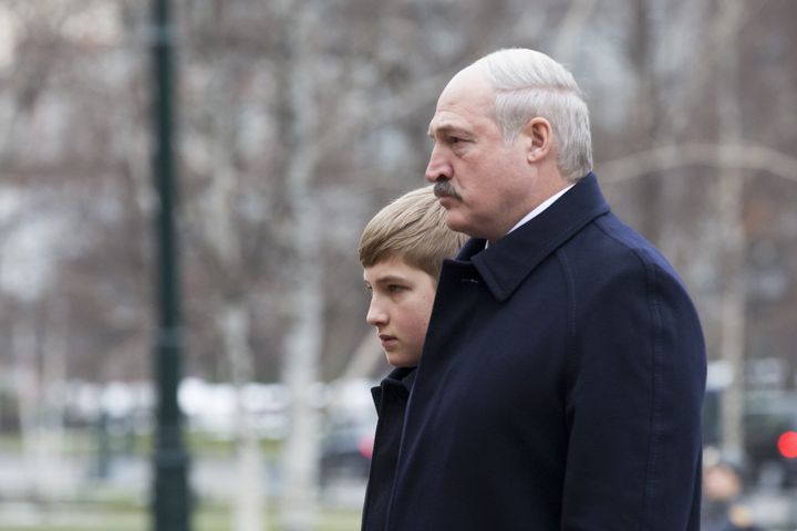 Ο Λουκασένκο και ο έφηβος γιος του, Νικολάι