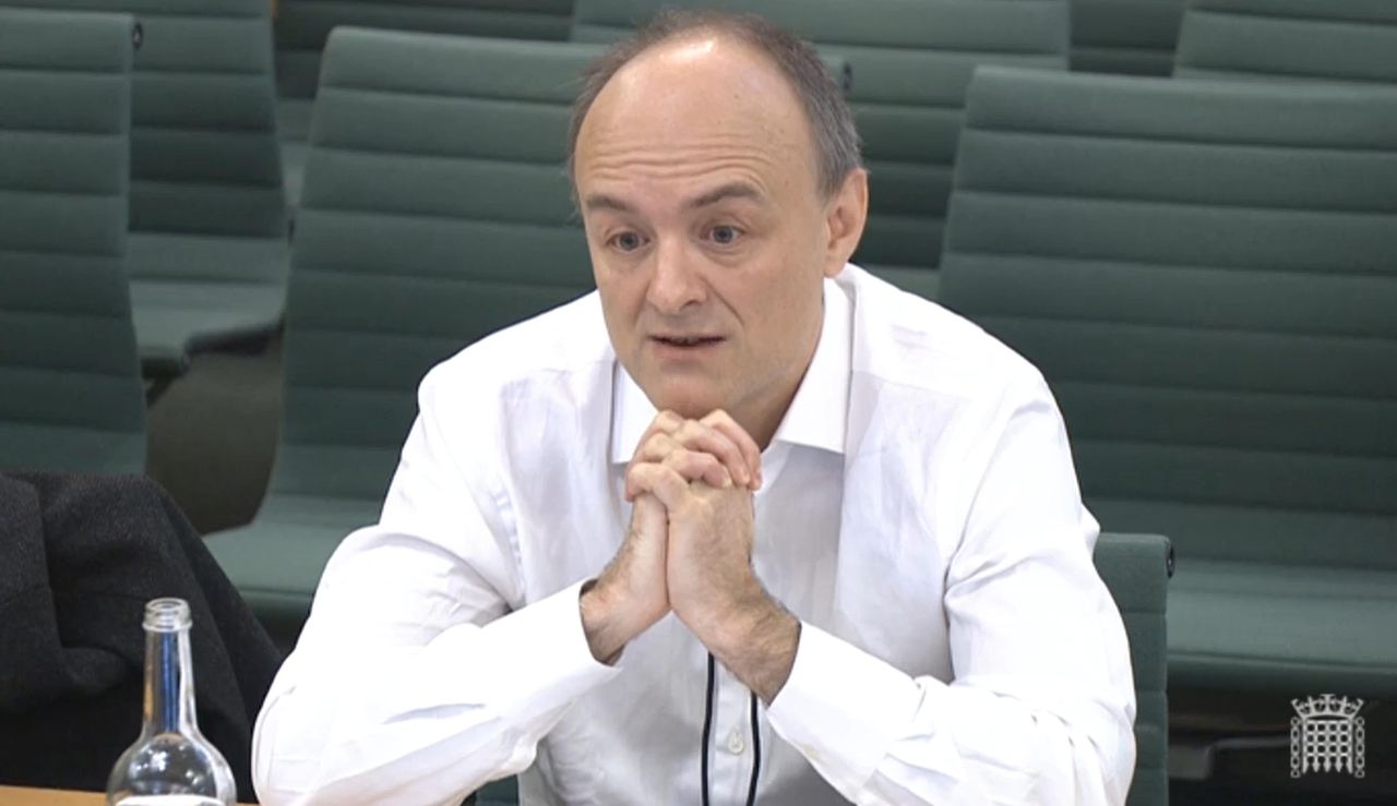Dominic Cummings speaking at the Commons science and technology committee in March