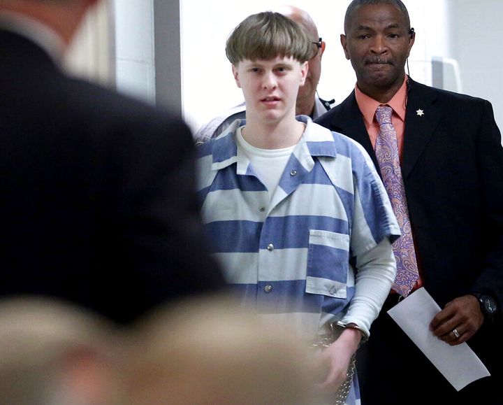 Dylann Roof, on federal death row for the racist slayings of nine members of a Black South Carolina congregation, is making his appellate argument that his conviction and death sentence should be overturned. (Grace Beahm/The Post And Courier via AP, Pool, File)