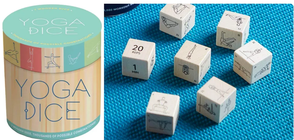 Yoga Dice: 7 Wooden Dice, Thousands of Possible Combinations