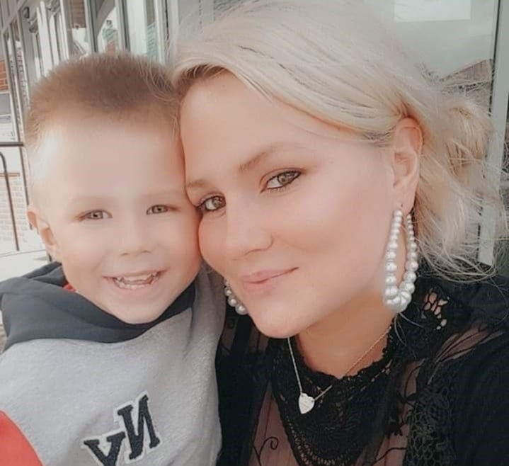 Billie-Jo Redman with her son Roman