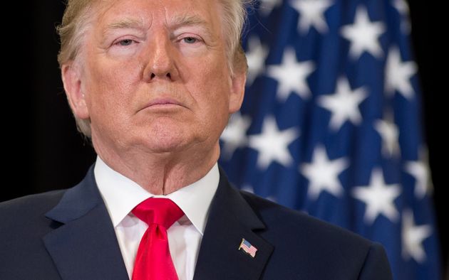 US President Donald Trump attends the swearing-in ceremony for Gina Haspel as director of the Central Intelligence Agency (CIA) in May 2018