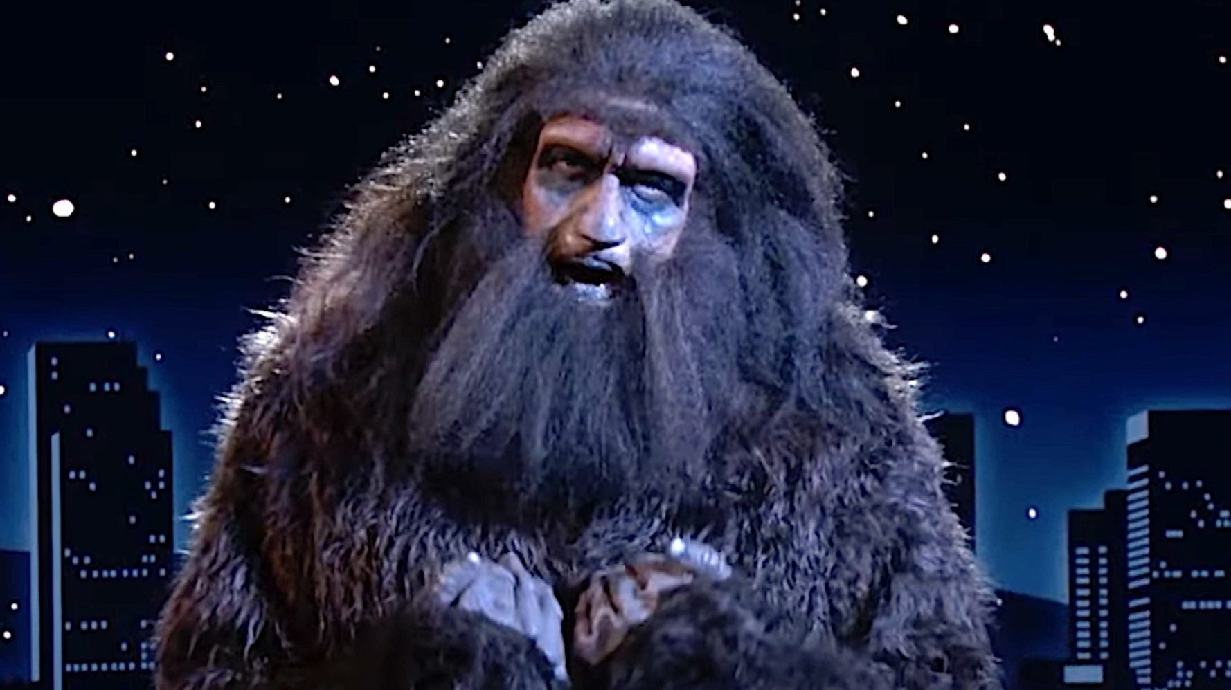 Bigfoot Crashes 'Jimmy Kimmel Live' Set With Stirring Plea To QAnon Conspiracy Theorists