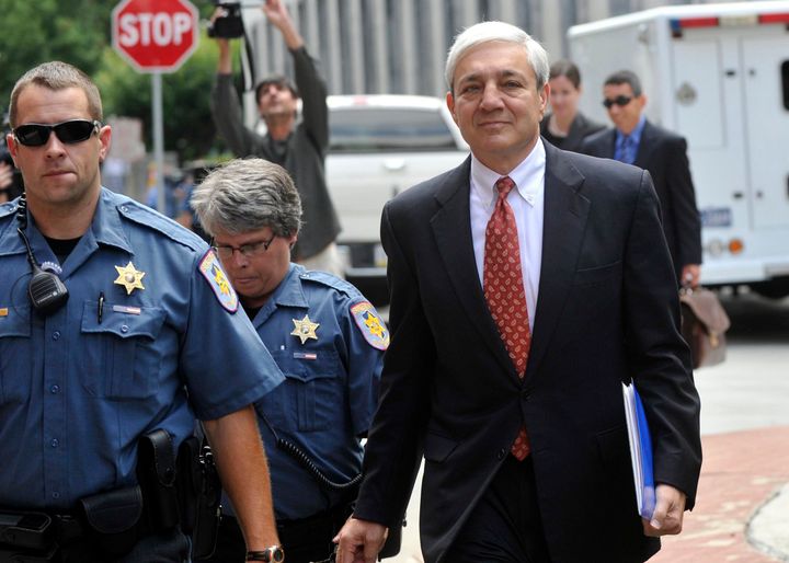 Former Penn State president Graham Spanier, seen in 2013, will begin serving a two-month jail sentence in July for endangerin