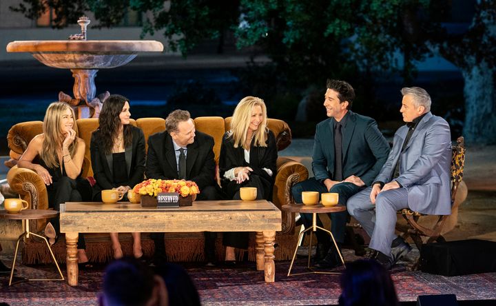The cast of Friends during the reunion 