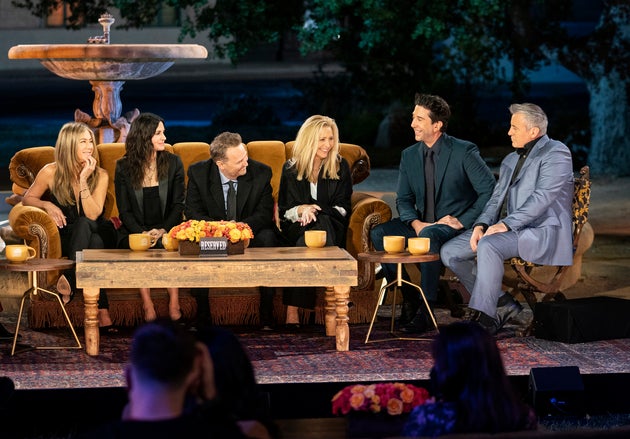 The cast of Friends during the reunion