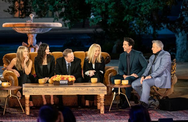 The cast of Friends during the reunion 