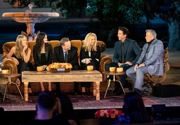 The cast of Friends during the reunion 