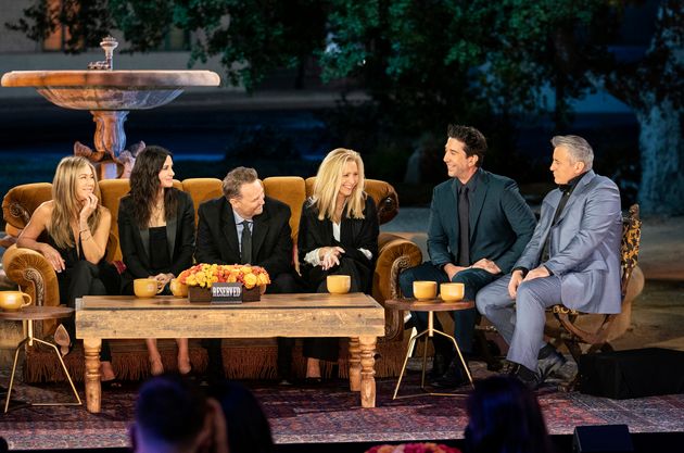 The cast of Friends during the reunion 