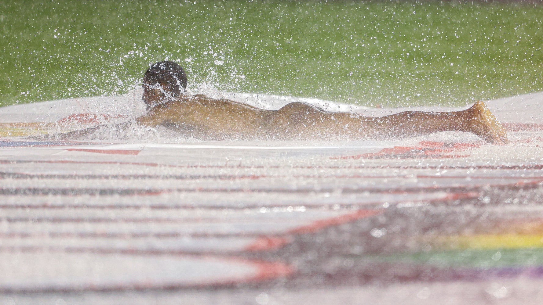 Streaker At Washington Nationals Game Makes Big Splash During Rain Delay
