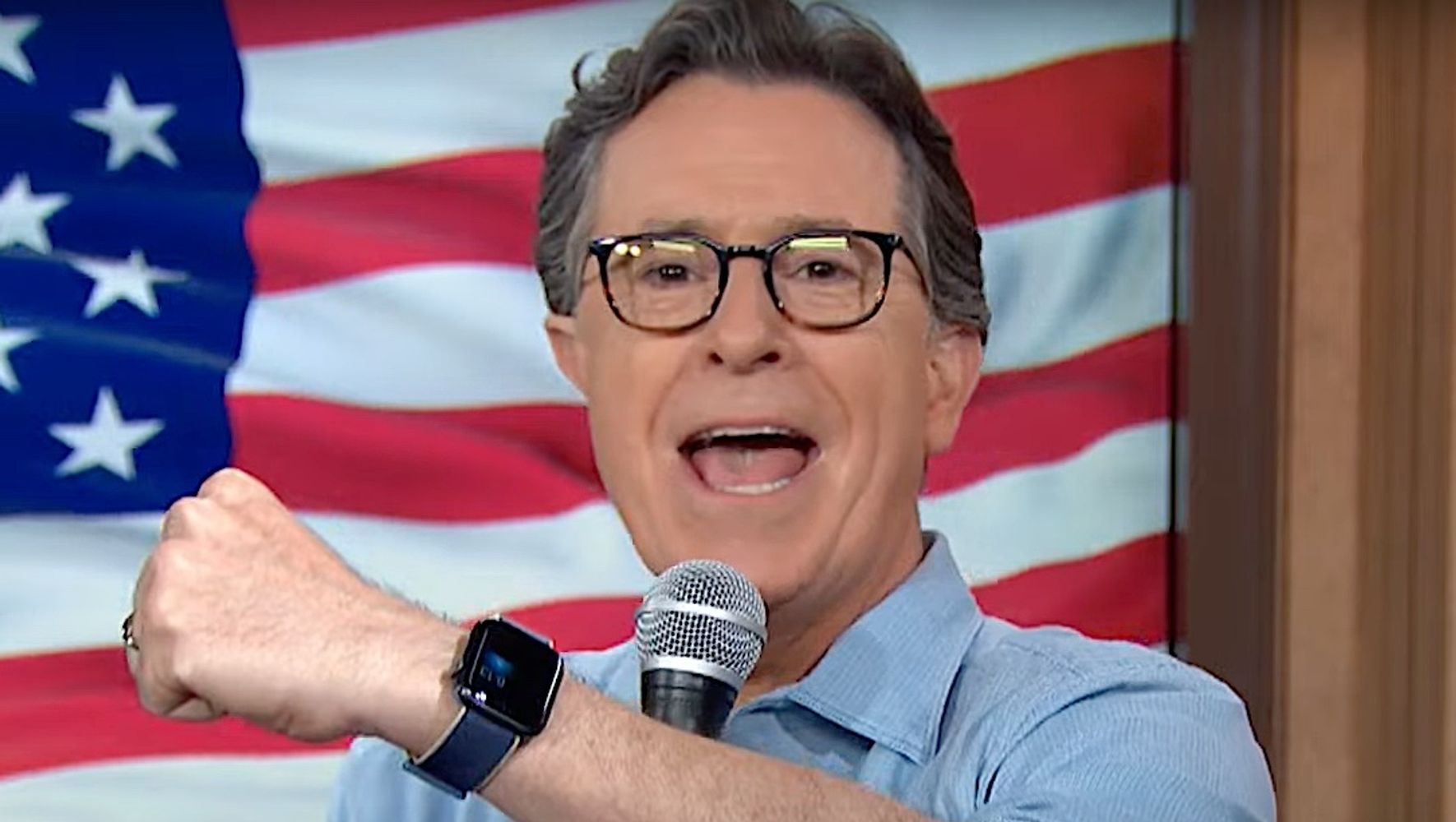 Stephen Colbert Gives GOP A Demented New Anthem After 'Land Of The Home' Flub