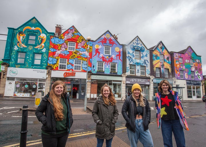 Ejits, Bex Glover, Sophie Long and Lucas Antics (pictured above from left to right) created the "Six Sisters" collection with Gemma Compton and Zoe Power.